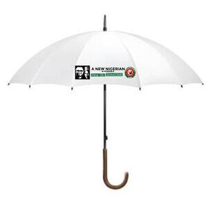 OBIDATTI Branded Small Umbrella White